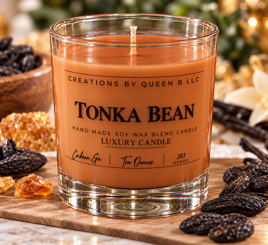 Tonka Bean | 10 oz Scented Candle.
